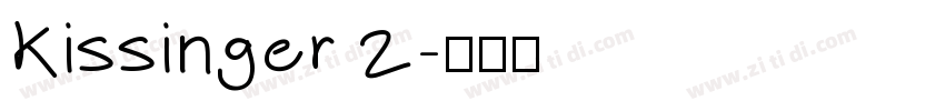 Kissinger 2字体转换